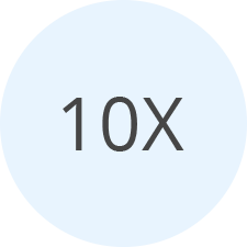 10X